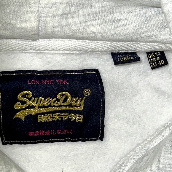 SUPERDRY SWEATSHIRT IN LIGHT GREY - Picture 4 of 6